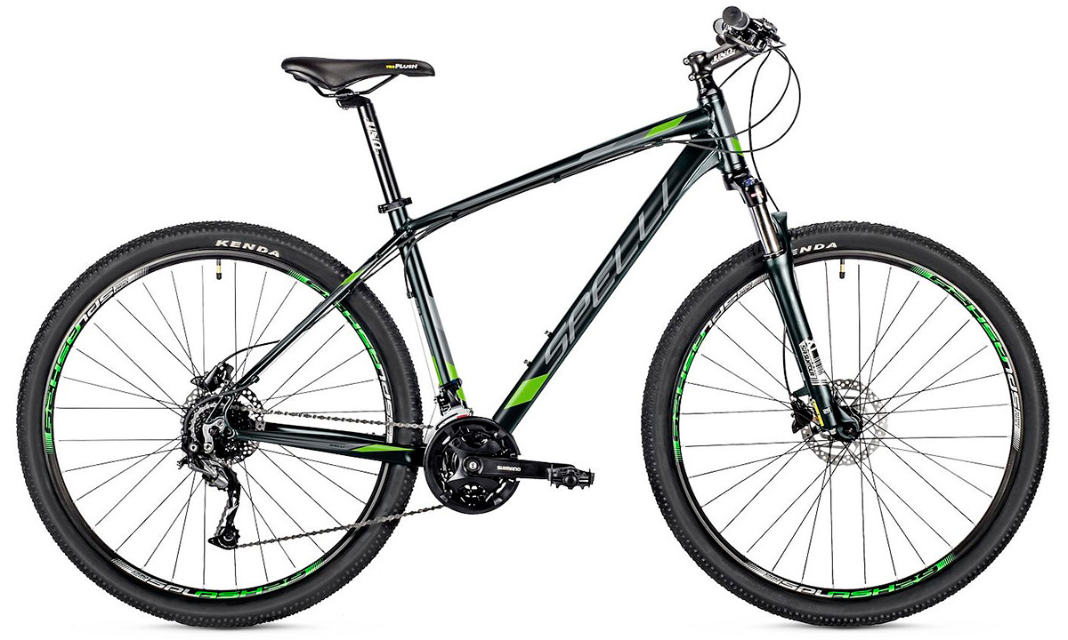 Фотография Велосипед Spelli SX-5900 27,5" (2019)  Черно-зеленый